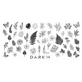 Пластина для стемпінгу DARK №14