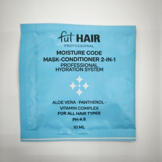 Маска-кондиціонер для зволоження волосся Fut Hair Moisture Code Mask-Conditioner 2 in 1 10 мл