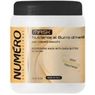 Маска для волосся поживна з олією карите Brelil Numero Nourishing Mask With Shea Butter 1000 мл