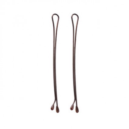 Невидимки Eurostil коричневі довгі 200 г