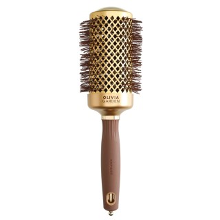 Термобрашинг Olivia Garden Blowout Shine Wavy Bristles Gold&Brown 55 мм