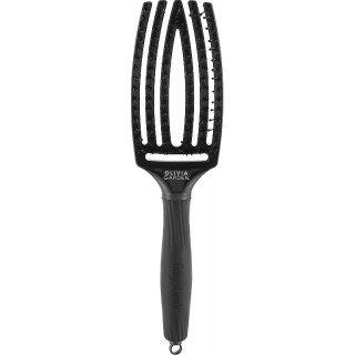 Щітка для волосся Olivia Garden FingerBrush Care Ionic Boar & Nylon Black Onyx
