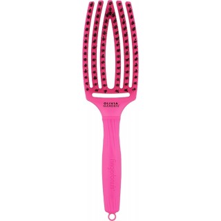 Щітка масажна Olivia Garden Finger Brush Boar&Nylon Think Pink Neon Pink