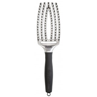 Щітка для волосся Olivia Garden Fingerbrush Care Iconic Boar&Nylon Silver