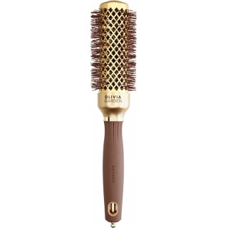 Термобрашинг для волосся Olivia Garden Expert Blowout Curl Wavy Bristles Gold & Brown 35 мм