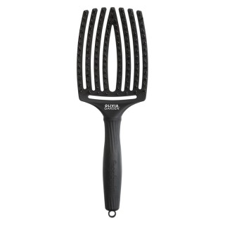 Щітка Olivia Garden Fingerbrush Care Iconic Boar&Nylon Full Black Large