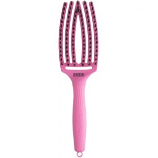 Щітка для укладання Olivia Garden Finger Brush Care Iconic Boar&Nylon Pink Granitа