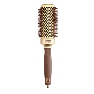 Браш Olivia Garden EXPERT BLOWOUT STRAIGHT Wavy Bristles Gold & Brown 40 мм