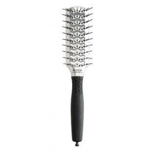 Щітка для волосся Olivia Garden ESSENTIAL STYLE DOUBLE TUNNEL Nylon/Double Bristles Silver