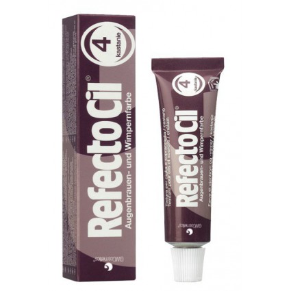 Фарба для брів та вій RefectoCil №4 Каштанова 15 мл