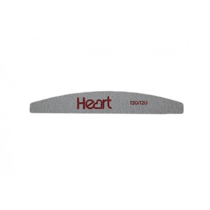З Пилка HEART Half 120/120 півмісяць З Пилка HEART Half 120/120 півмісяць