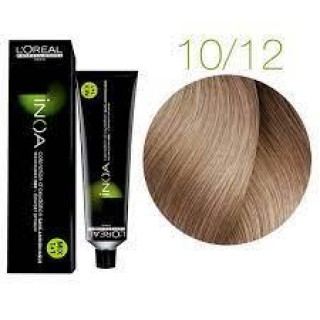Фарба без аміаку L'Oreal Inoa 10.12 дуже-дуже світлий блондин попелясто-перламутровий 60 мл