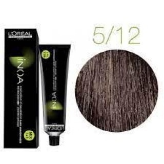Фарба без аміаку L'Oreal Inoa 5.12 світлий шатен попелясто-перламутровий 60 мл