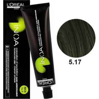 Фарба без аміаку L'Oreal Inoa 5.17 світлий шатен попелястий металізований 60 мл
