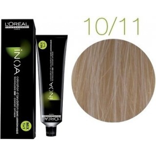 Фарба без аміаку L'Oreal Inoa 10.11 дуже яскравий блондин попелястий інтенсивний 60 мл