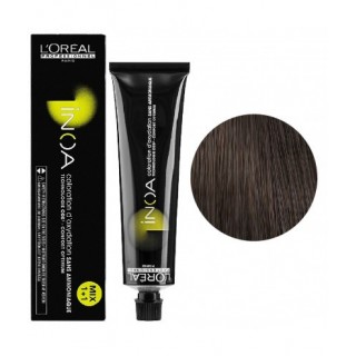 Фарба без аміаку L'Oreal Inoa 4.8 шатен шоколадний 60 мл