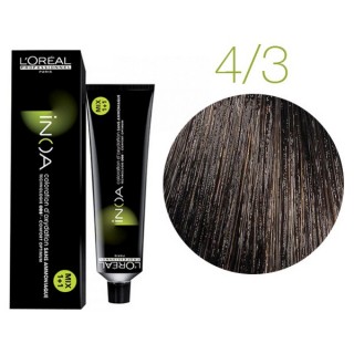 Фарба без аміаку L'Oreal Inoa 4.3 шатен золотистий 60 мл