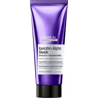 Професійний засіб для гладкості та контролю пухнастості L'Oreal Professionnel Keratin Alpha Sleek Smooth Transformer 200 мл
