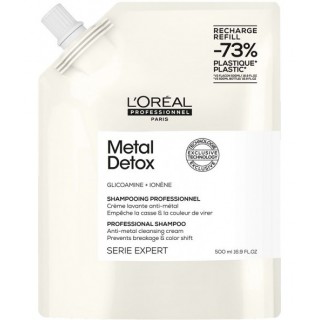 Шампунь для попередження металевих накопичень у волоссі L'Oreal Metal Detox Anti-deposit Protector 500 мл (refill)