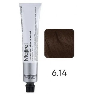 Крем-фарба для волосся L'Oreal Professionnel Majirel 6.14 Темний блондин попелясто-мідний 50 мл