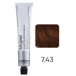 Крем-фарба для волосся L'Oreal Professionnel Majirel 7.43 Блондин мідно-золотистий 50 мл