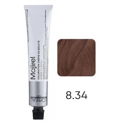 Крем-фарба для волосся L'Oreal Professionnel Majirel 8.34 Світлий блондин золотисто-мідний 50 мл
