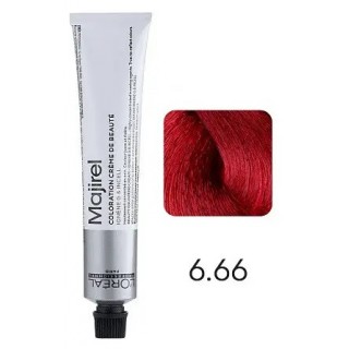 Крем-фарба для волосся L'Oreal Professionnel Majirel 6.66 Темний блондин інтенсивний червоний 50 мл