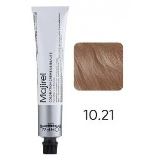 Крем-фарба для волосся L'Oreal Professionnel Majirel 10.21 Дуже-дуже світлий блондин попелястий райдужний 50 мл