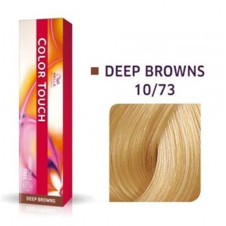 Фарба для волосся Wella Color Touch безамміачна 10/73 Дуже яскравий блондин коричнево-золотистий 60 мл