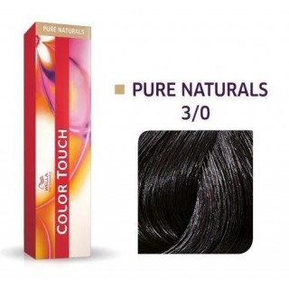 Фарба для волосся Wella Color Touch безаміачна 3/0 Темний коричневий 60 мл