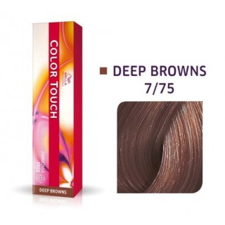 Фарба для волосся Wella Color Touch безаміачна 7/75 Середній блондин коричнево-махагоновий 60 мл