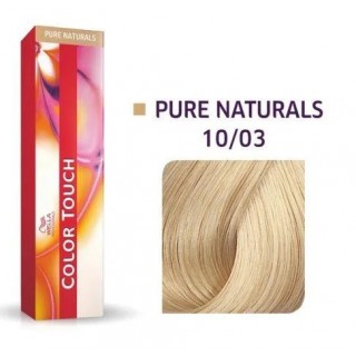 Фарба для волосся Wella Color Touch безамміачна 10/03 Дуже яскравий блондин натурально-золотий 60 мл