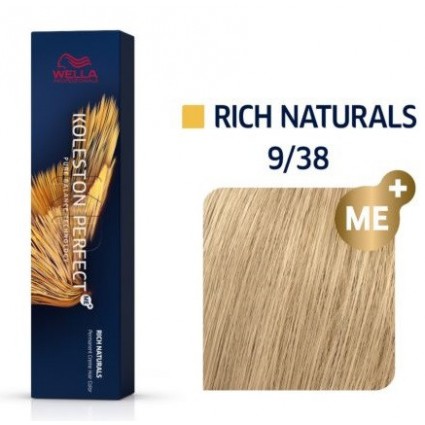 Фарба для волосся Wella Koleston  9/38 дуже світлий блонд золотистий перлинний 60 мл