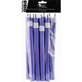 Бигуди гибкие TICO 240мм D18мм 10шт синие фиолет