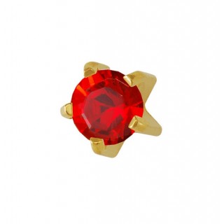 Сережки-голки для проколу вух Studex крапан R-107 Рубін