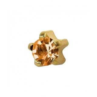 Сережки-голки для проколу вух Studex завальцювання розмір R-111 Топаз