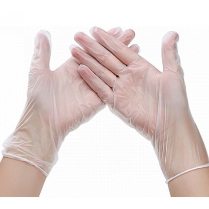 Рукавички L вінілові без пудри нестерильні (100шт./уп)