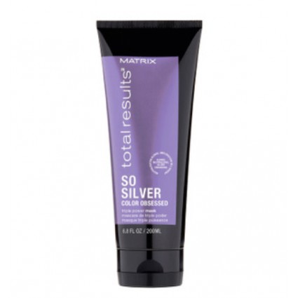 Маска потрійної дії Matrix Total results Color Obsesed So Silver для світлих і платинових волосся 200 мл Маска потрійної дії Matrix Total results Color Obsesed So Silver для світлих і платинових волосся 200 мл