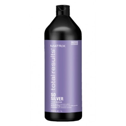 Шампунь для нейтралізації жовтизни світлих і сивого волосся Matrix Total results Color Obsesed So Silver 1000 мл