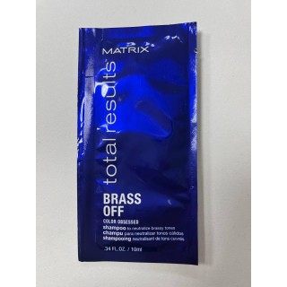 Шампунь для нейтралізації жовтизни Matrix Total results Brass off 10 мл (Пробник)
