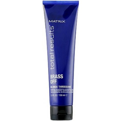 Крем без змивання для захисту волосся відтінки блонд Matrix Total results Brass off 150 мл