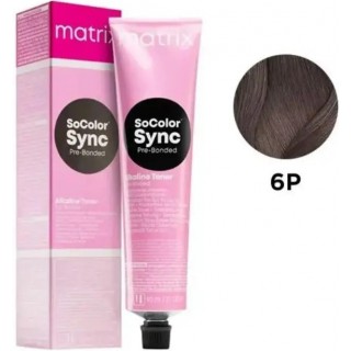 Тонуюча фарба для волосся без аміаку Matrix SoColor Sync Pre-Bonded 6P Темний блондин перлинний 90 мл