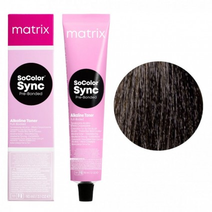 Крем-фарба для волосся без аміаку Matrix SoColor Sync 3N Темний шатен 90 мл Крем-фарба для волосся без аміаку Matrix SoColor Sync 3N Темний шатен 90 мл