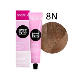 Крем-фарба для волосся без аміаку Matrix SoColor Sync 8N Світлий блондин натуральний 90 мл