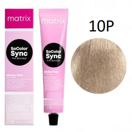 Крем-фарба для волосся без аміаку Matrix SoColor Sync 10P Дуже дуже світлий блондин перловий 90 мл Крем-фарба для волосся без аміаку Matrix SoColor Sync 10P Дуже дуже світлий блондин перловий 90 мл