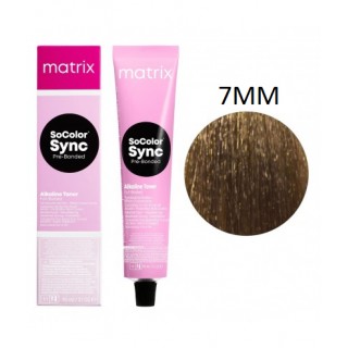 Крем-фарба для волосся без аміаку Matrix SoColor Sync 7 ММ Блондин мокка-мокка 90 мл