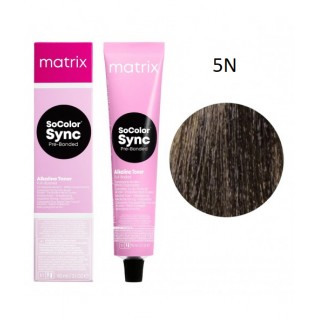 Крем-фарба для волосся без аміаку Matrix SoColor Sync 5N Світлий шатен натуральний 90 мл