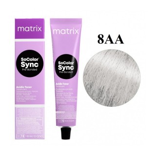 Тонер на кислотній основі для волосся 8АА Matrix Color Sync сталевий 90 мл