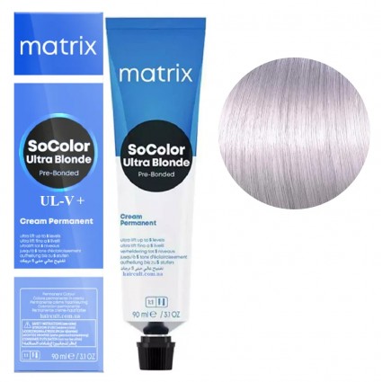 Стійка крем-фарба Matrix SOCOLOR.Pre-Bonded ULtra blonde UL-V+ Фіолетовий+ 90 мл