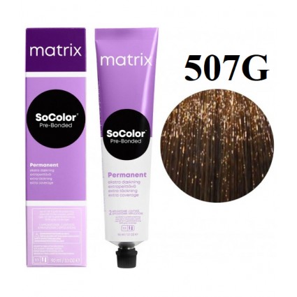 Стійка крем-фарба Matrix SOCOLOR.Pre-Bonded Extra Coverage 507G Блондин золотистий 90 мл